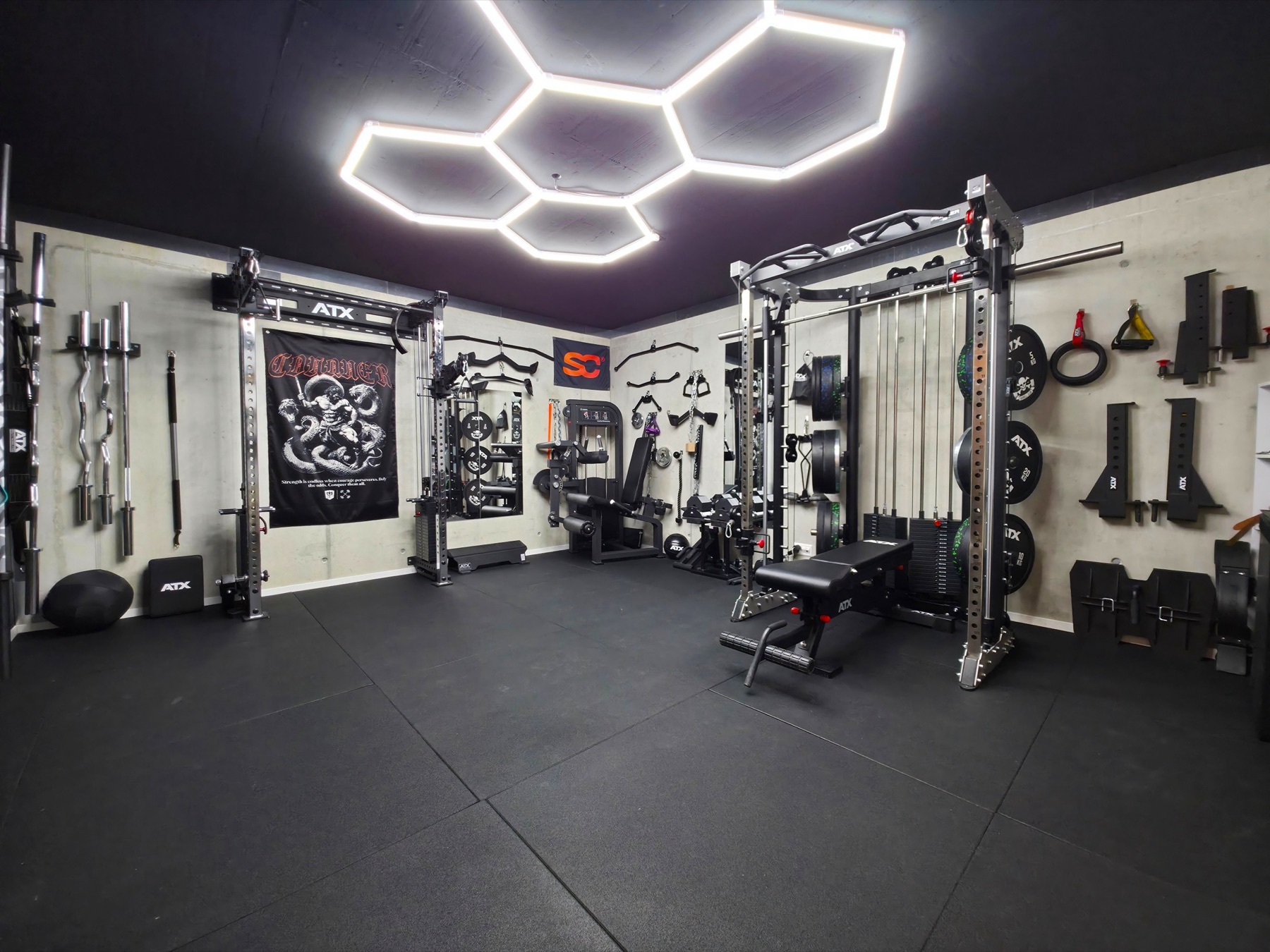 Salle de fitness équipée et mise en service par sc-fitnessprojects